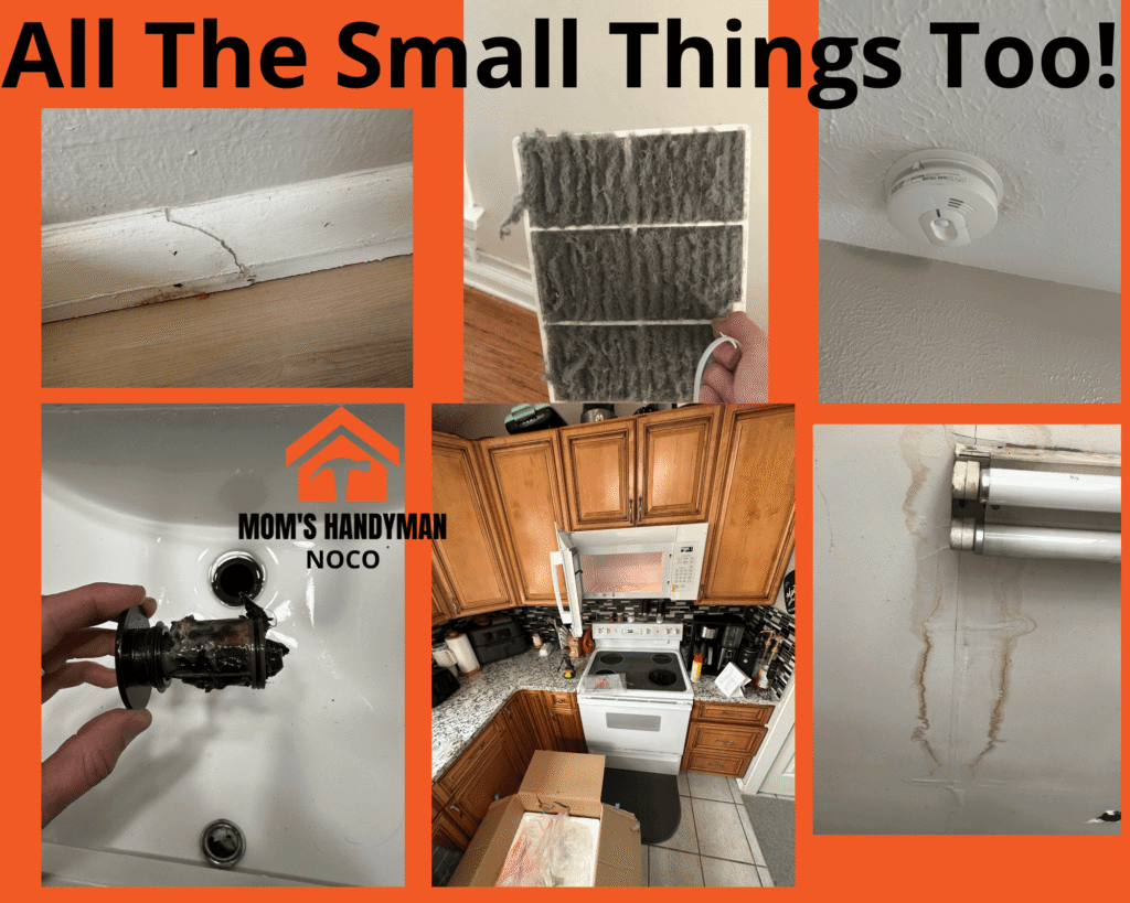 Small projects completed by handyman. Patching, sink clean out, smoke detector swap out.