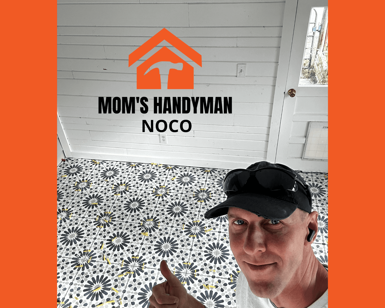 Floor tiling job
